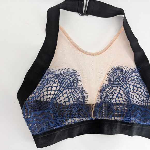 For Love And Lemons Black and Blue Lace Bandeau - Picture 6 of 6